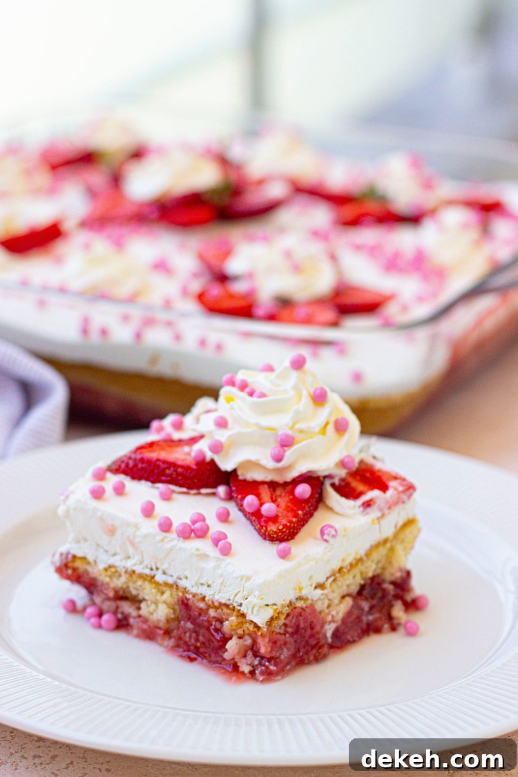 Strawberry Dump Cake