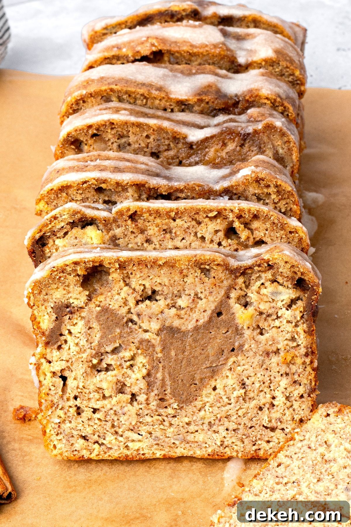 Flourless Cinnamon Swirl Banana Bread