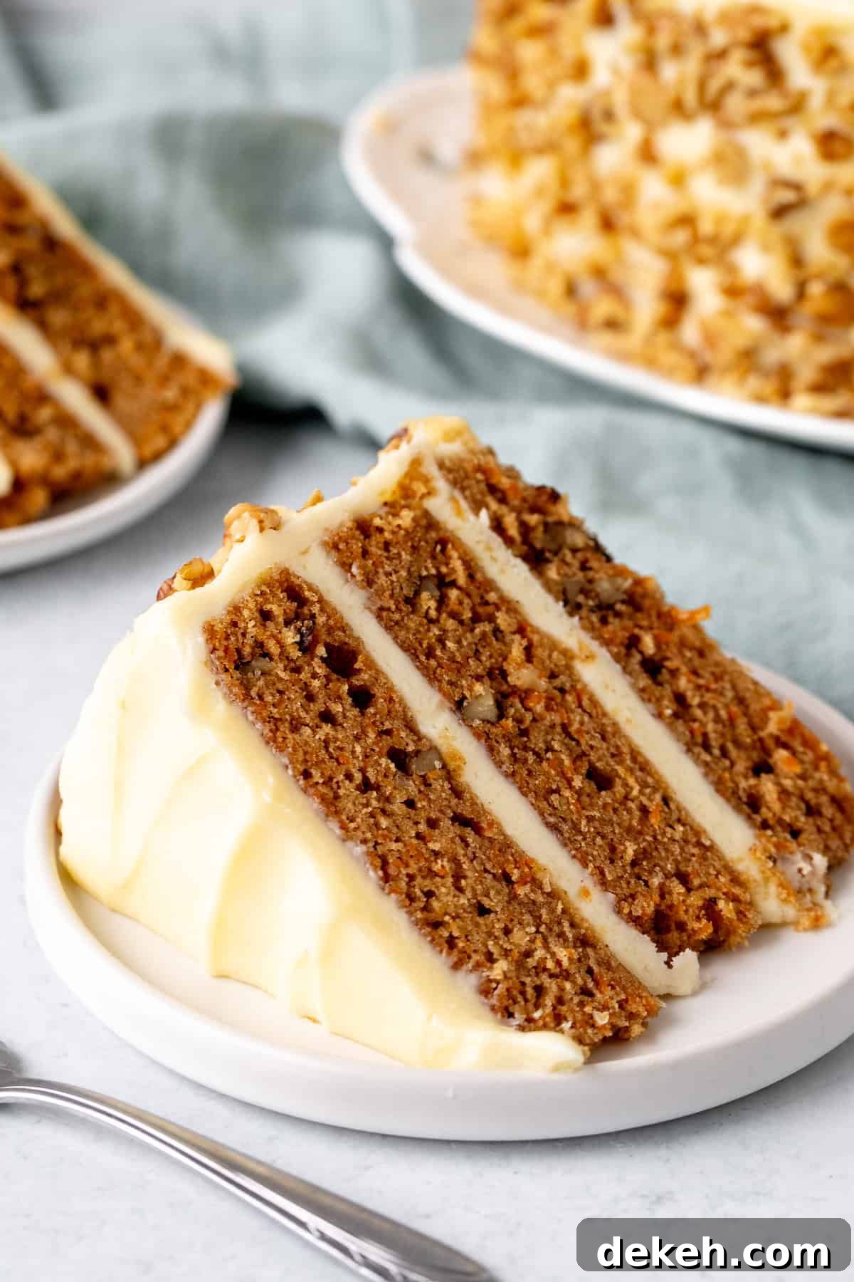 Three layer carrot cake
