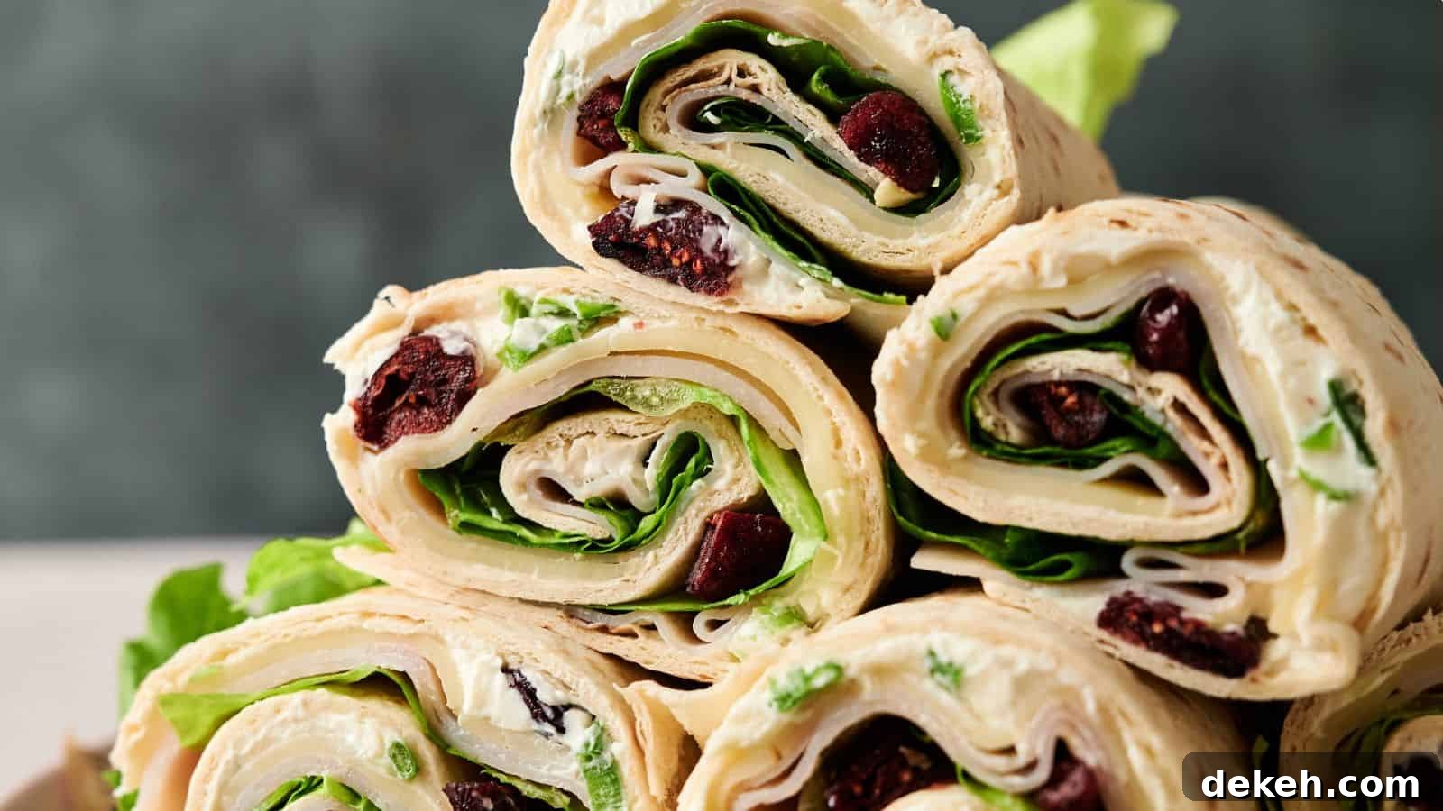 Turkey Pinwheels. Photo credit: My Reliable Recipes.