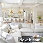 a blue living room