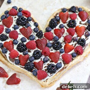 Nutella Puff Pastry Pizza