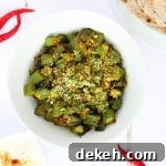 Dry curried okra