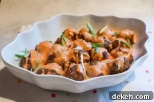 Saucy Swedish meatballs on a plate