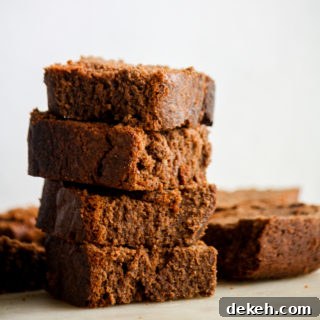 Soft chocolate pound cake with melted chocolate and cocoa