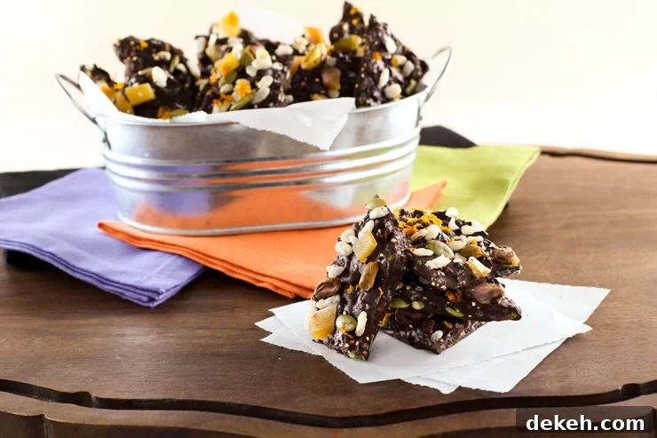 Celebrate Halloween with Chocolate "Boo" Bark