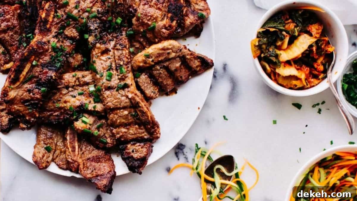 A serving of Korean Short Ribs.