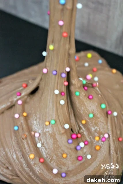 chocolate birthday cake slime
