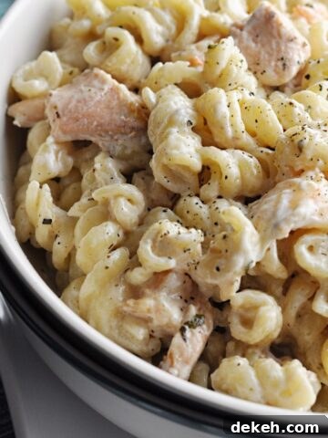 Salmon and Shrimp Pasta
