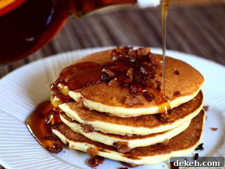 Buttermilk Bacon Pancakes