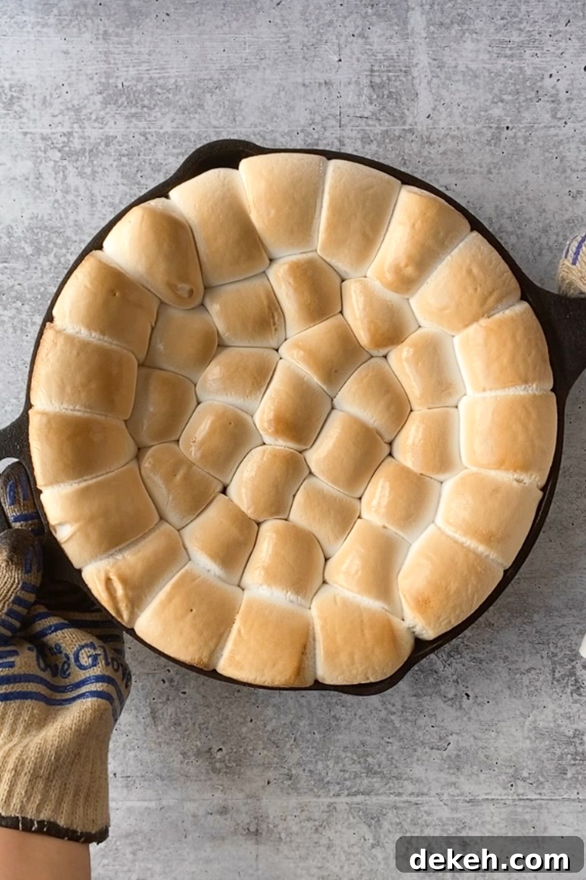 Vegan S'mores Dip process shot by Flora & Vino 