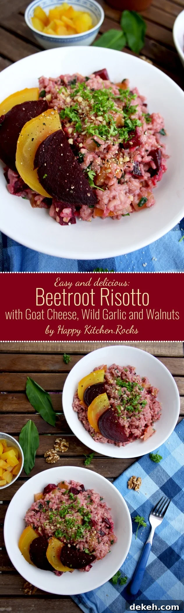 Large image of creamy beetroot risotto
