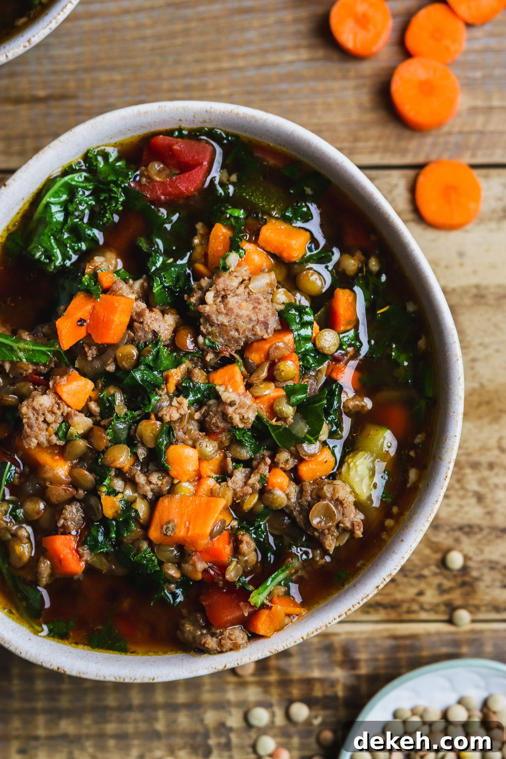 Lentil Sausage Soup