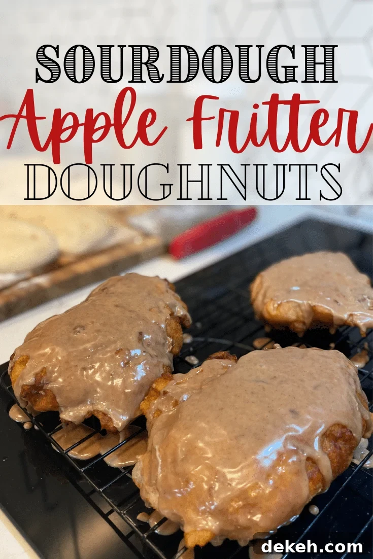 sourdough apple fritters