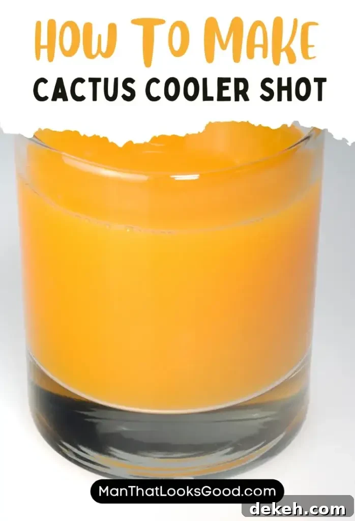 Cactus Cooler Shot served