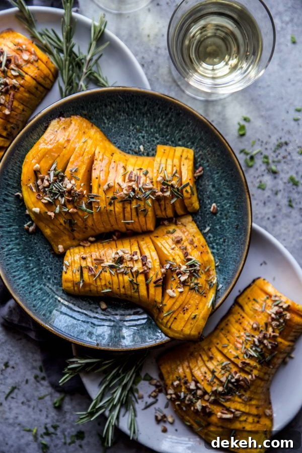 Hasselback butternut squash