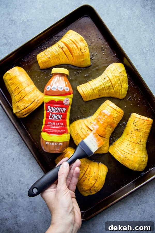 Finished hasselback butternut squash