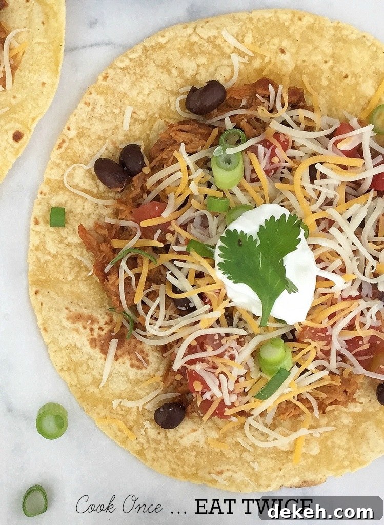 Slow Cooker Pulled Pork via LizsHealthyTable.com