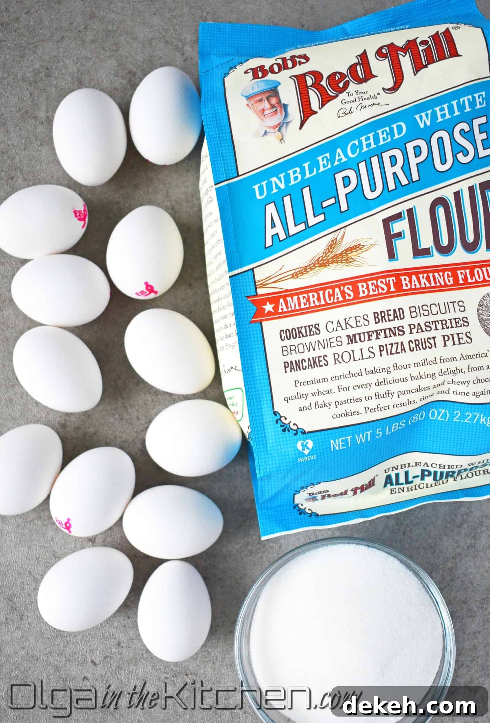 ingredients for sponge cake