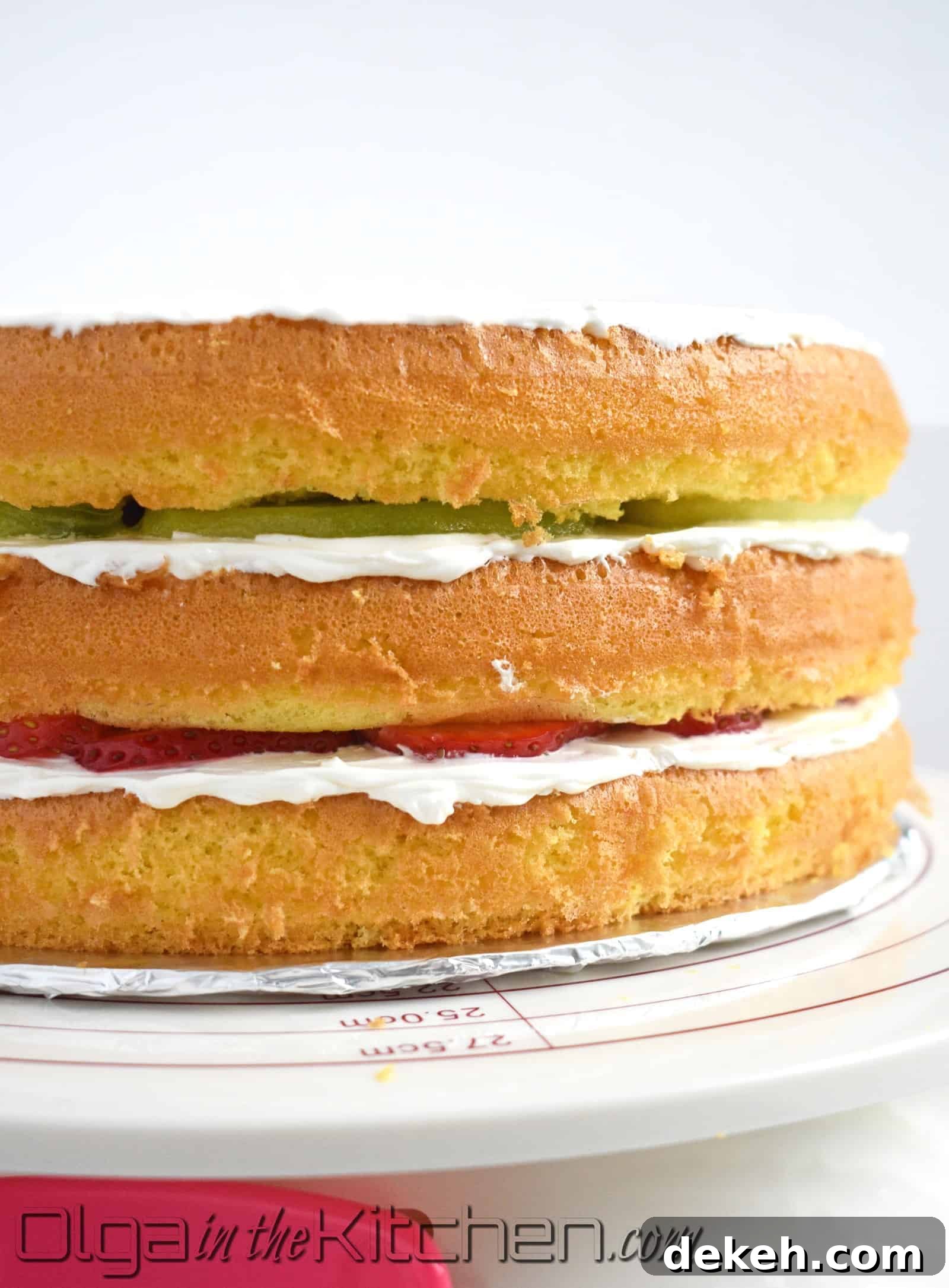 how to cream sponge cake