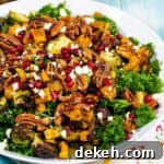 Sweet potato salad in a bowl.