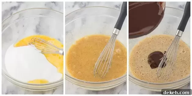 how to make raspberry brownies steps 3 through 5
