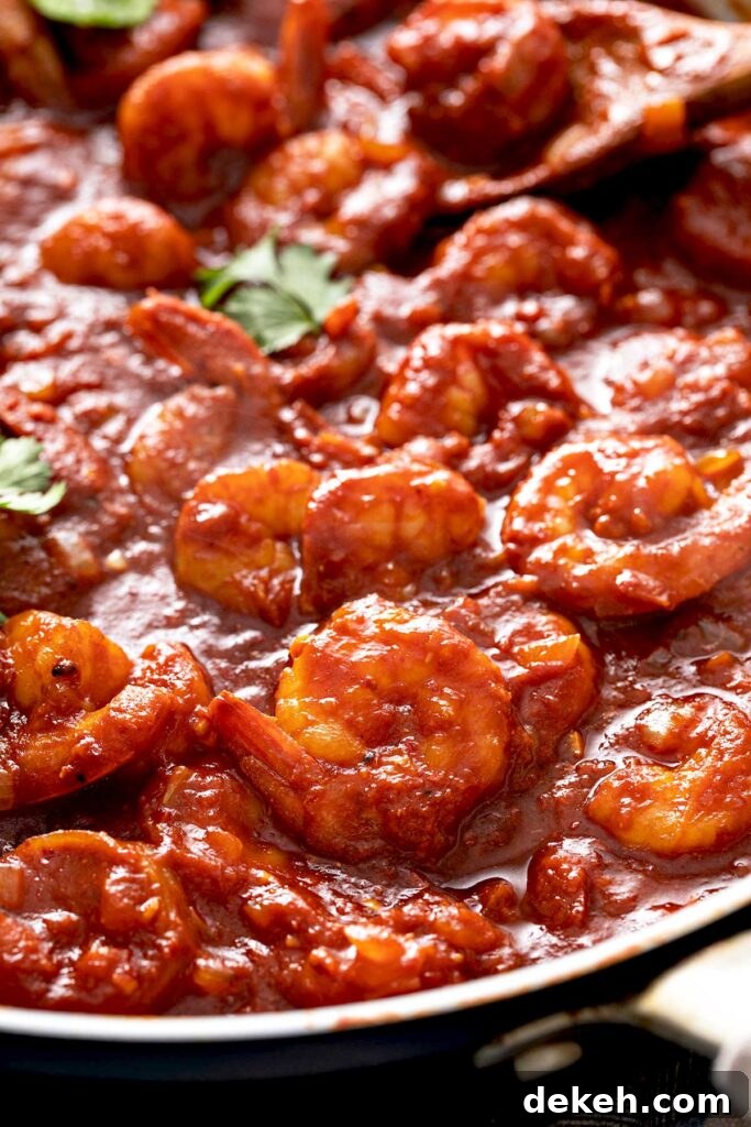 Diablo Shrimp (Camarones a la Diabla) — Spicy Mexican Shrimp Recipe 8 succulent large shrimp smothered in a thick spicy tomato sauce