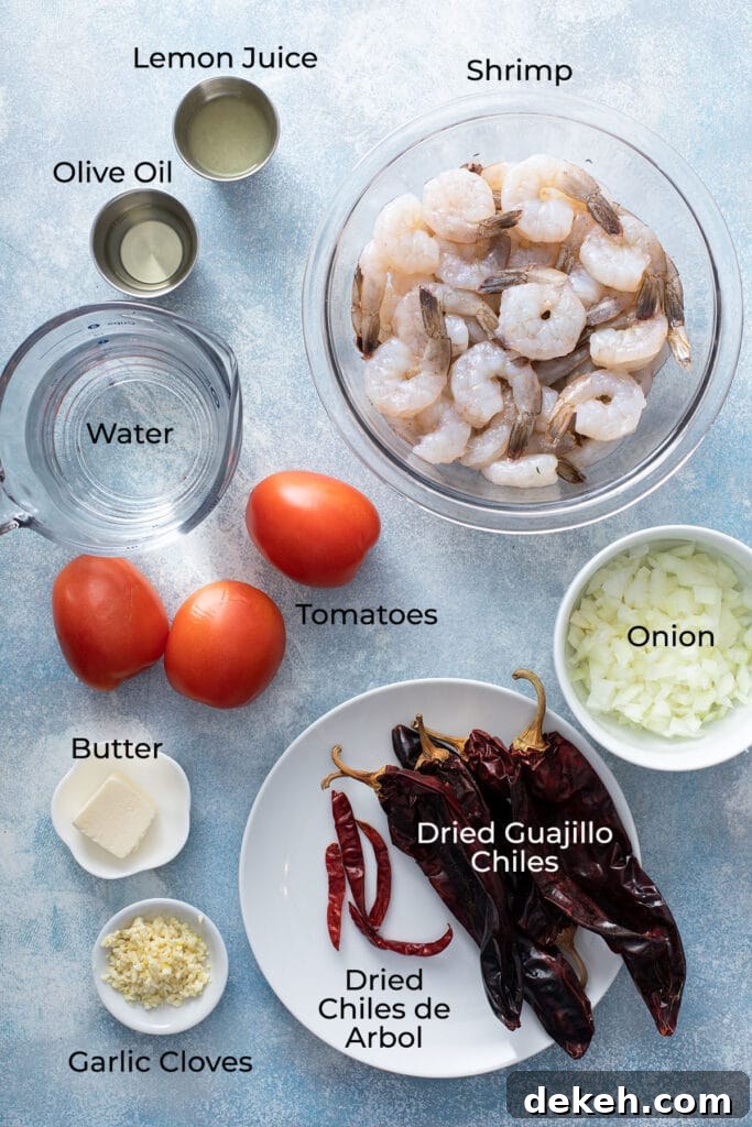 Diablo Shrimp (Camarones a la Diabla) — Spicy Mexican Shrimp Recipe 5 Ingredients needed to make Cmarones a la diabla (spicy shrimp)