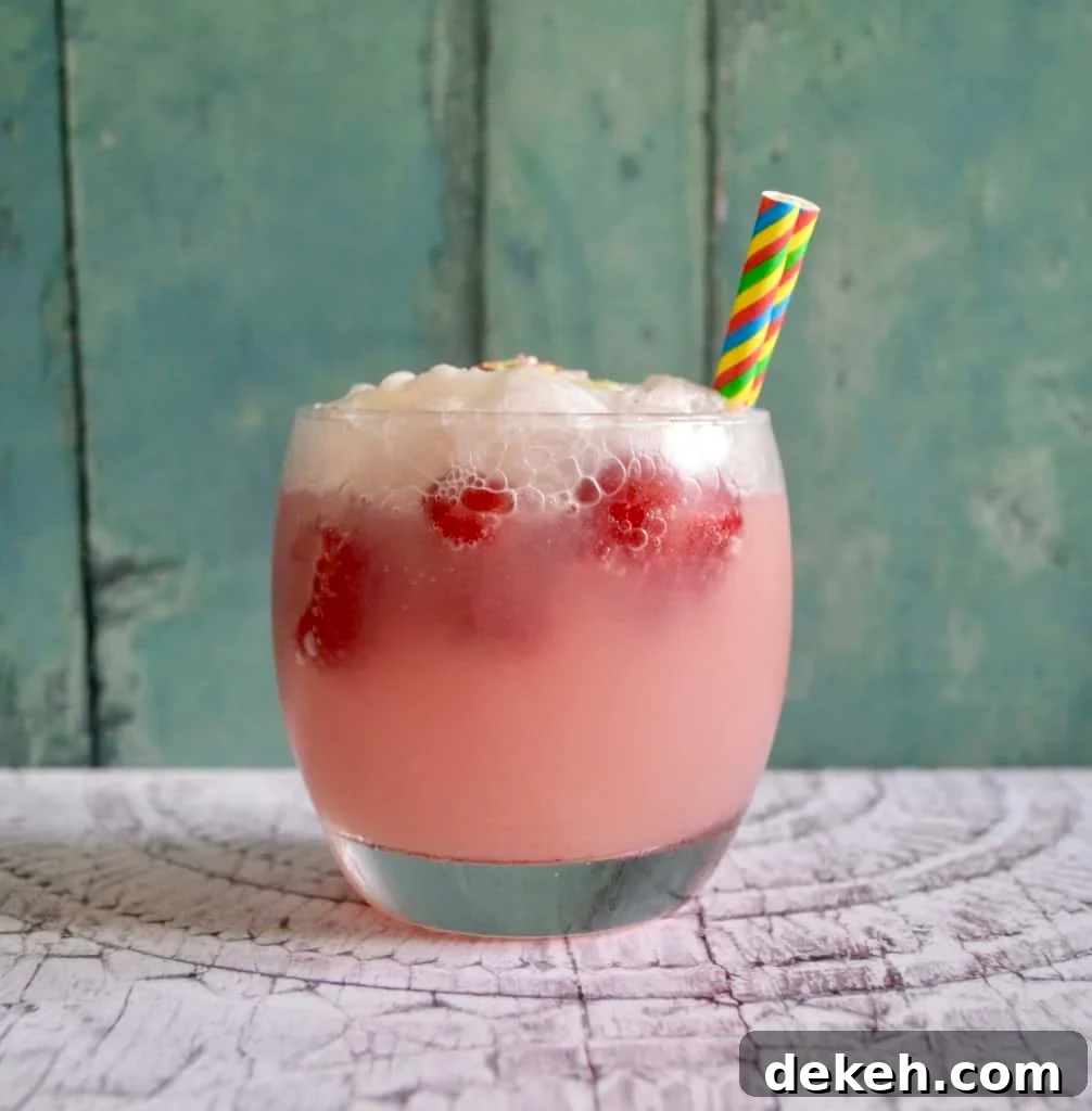 raspberry float