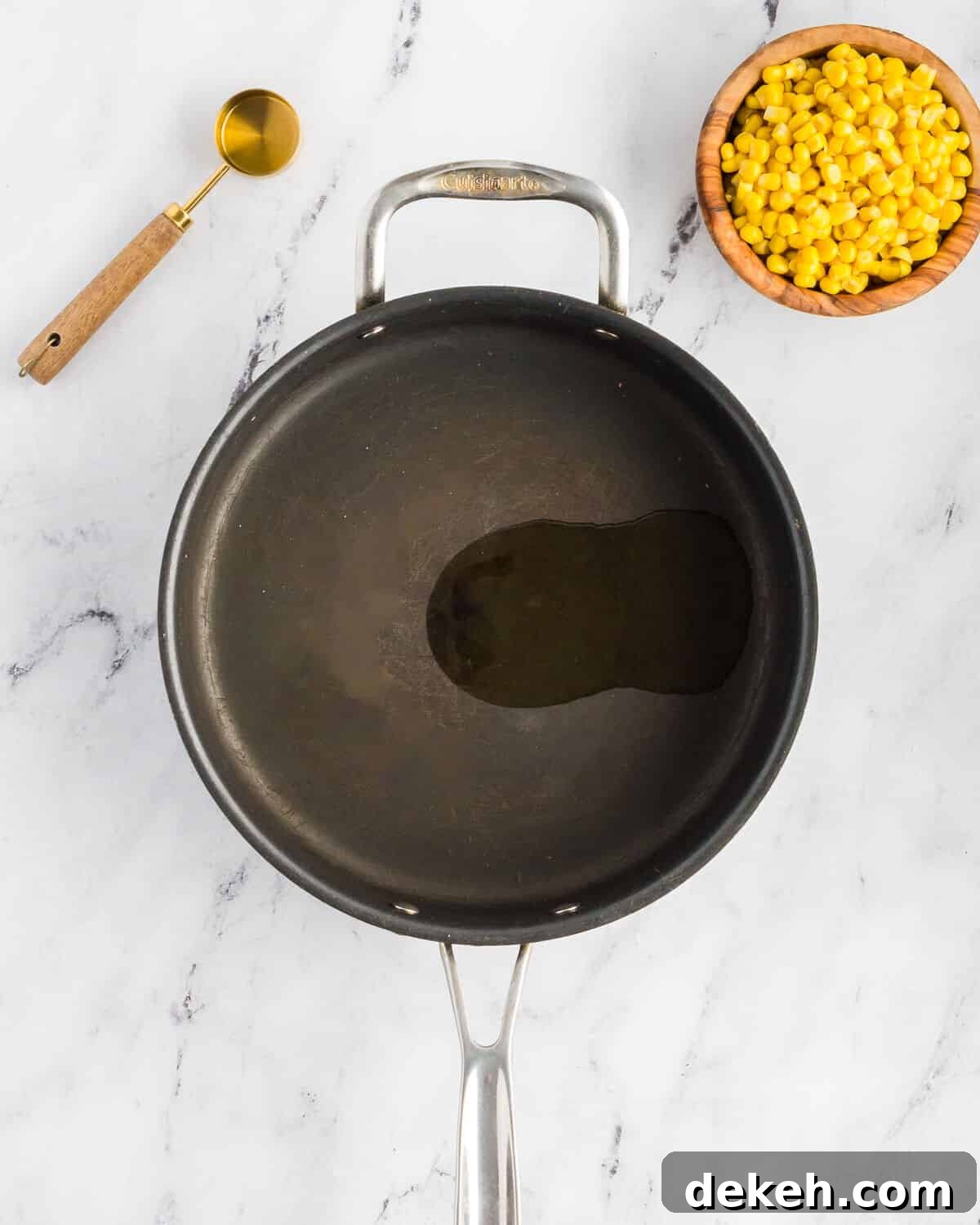 olive oil in a skillet.