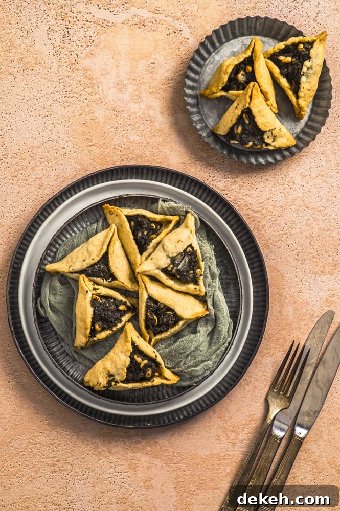 Two plates filled with fatayer
