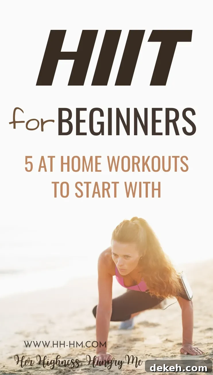 HIIT Workouts for beginners to lose weight! These are 5 beginner-friendly high intensitiy interval training routines that you can do at home or at the gym. HIIT is a type of exercise that allows you to burn fat even after you've done. Usually it's a good idea to add 1-2 HIIT workouts to your exercise routine, especially if you've hit a plateau or have a lot of belly fat to lose. Make these a part of your workout schedule and you'll improve your endurance and strength.