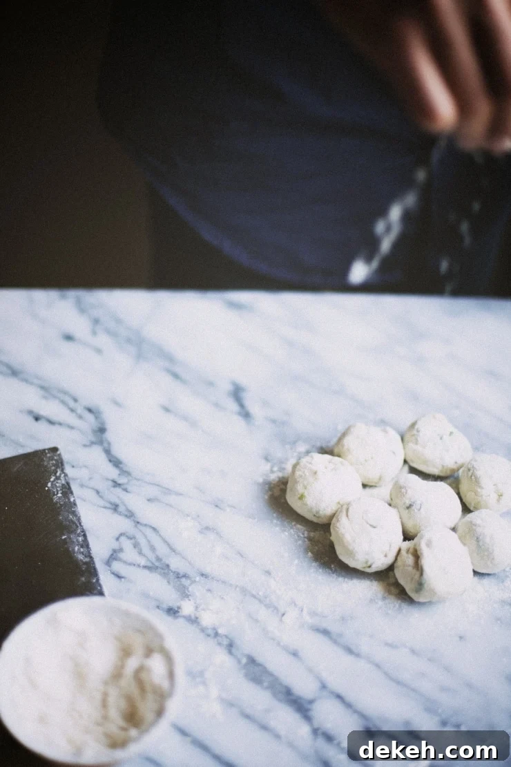 Scallion pancake dough rounds