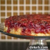 cranberry upside-down cake