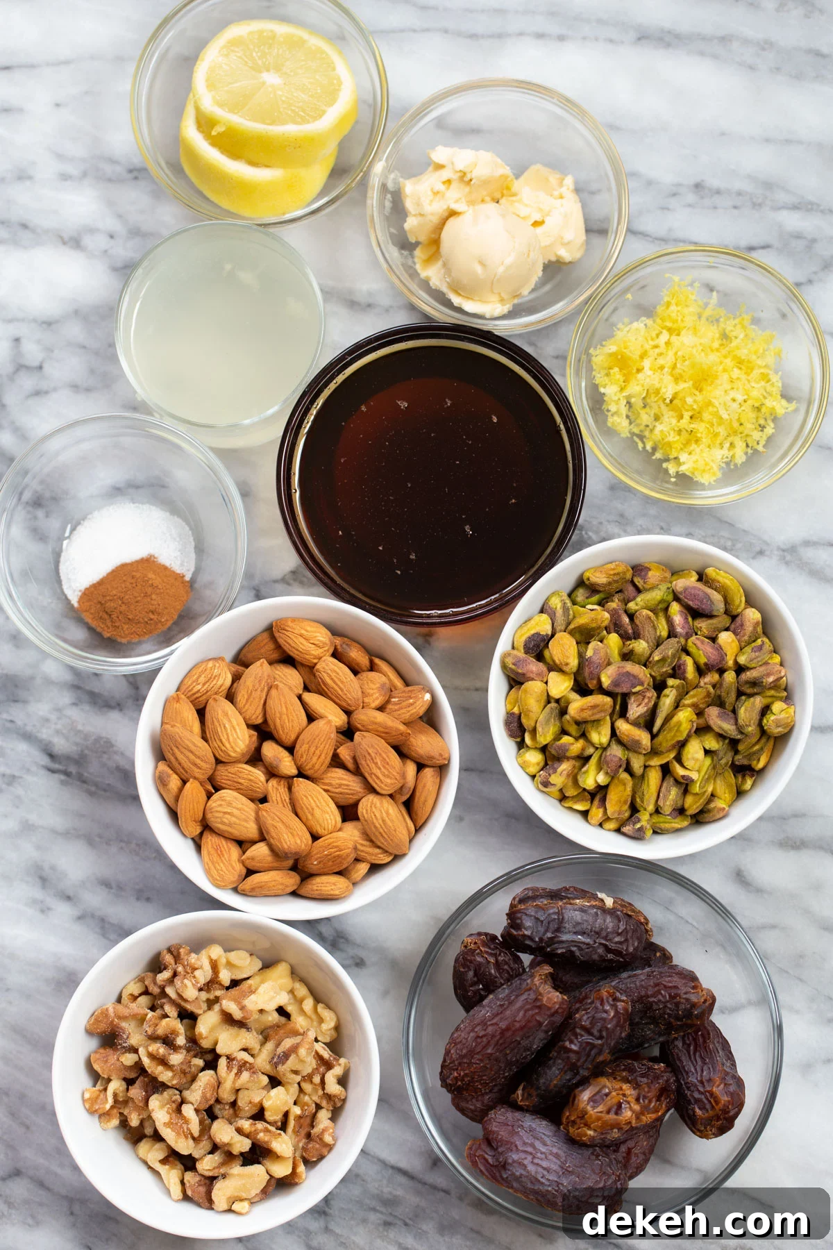 ingredients needed for making baklava 