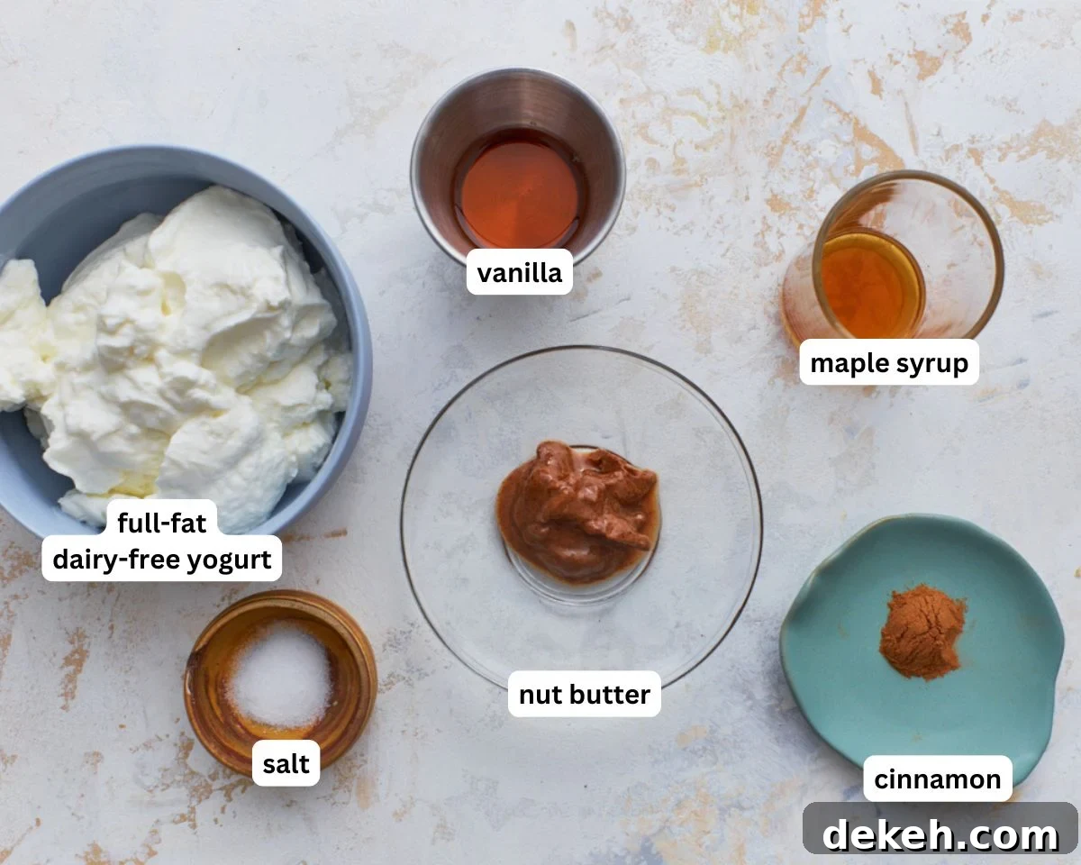 Creamy Dairy-Free Fruit Dip Recipe for Parties and Snacks 4 Dairy-free fruit dip ingredients