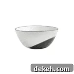 Thero Medium Black-and-White Mixing Bowl.