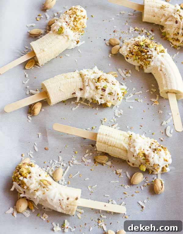 Banana Crunch Pops arranged on a tray