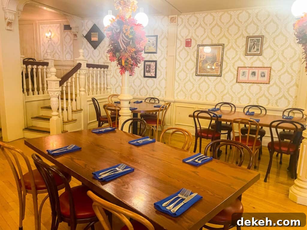 dining area inside The Diamond Horseshoe.