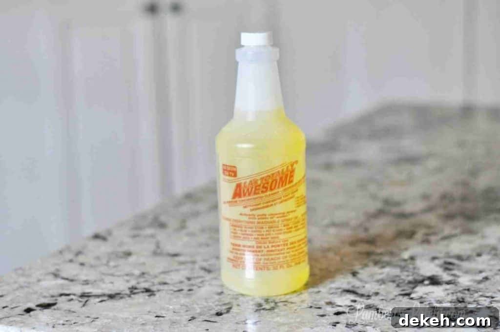 bottle of totally awesome cleaner.