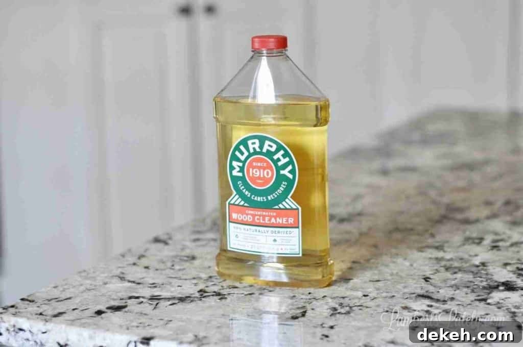 bottle of murphy's oil cleaner