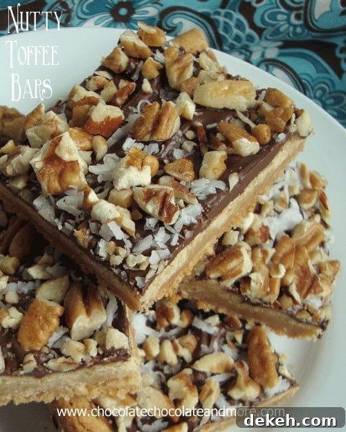Bisquick Nutty Toffee Bars-so good you won't care that they start from a mix