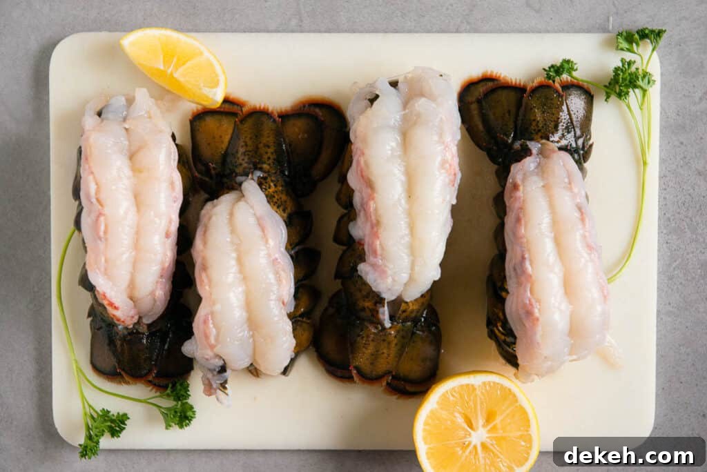 butterflied lobster tails