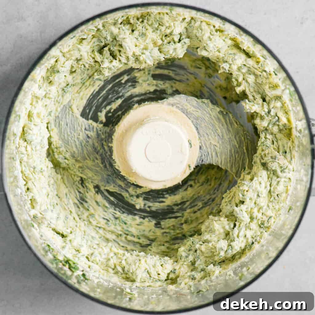 compound butter in food processor