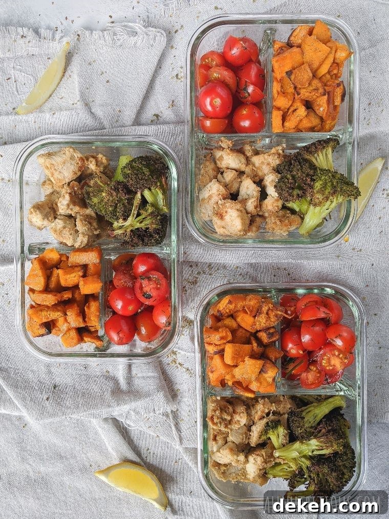 lemon chicken with veggies meal prep
