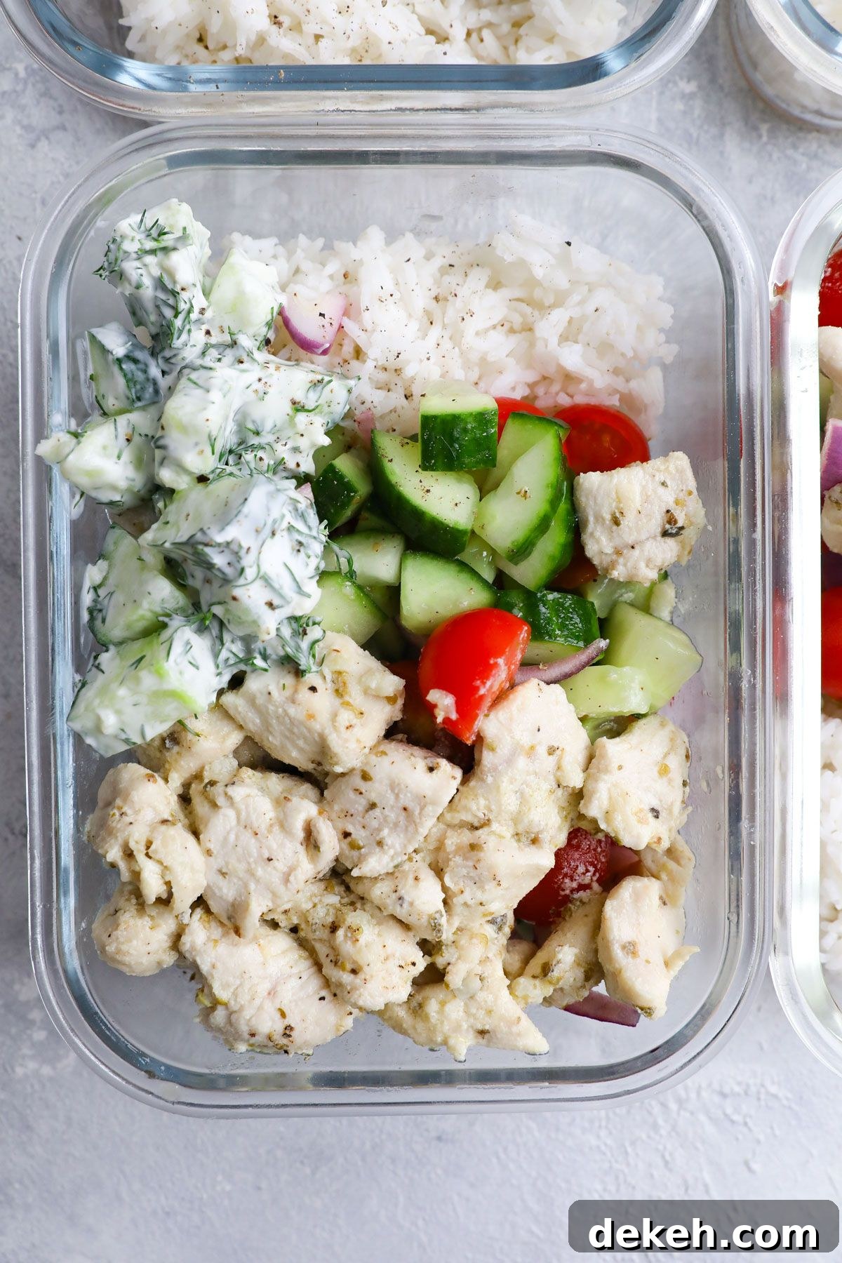 Greek Chicken Bowls