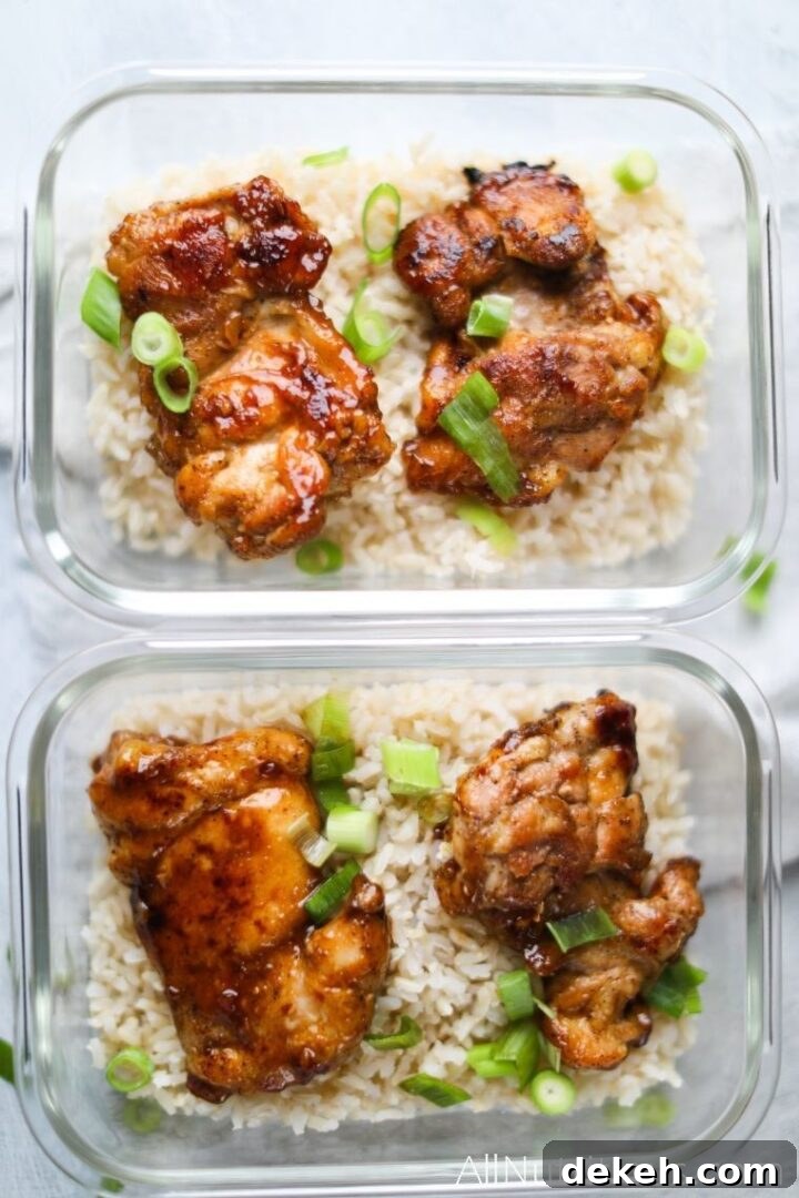 honey garlic chicken meal prep