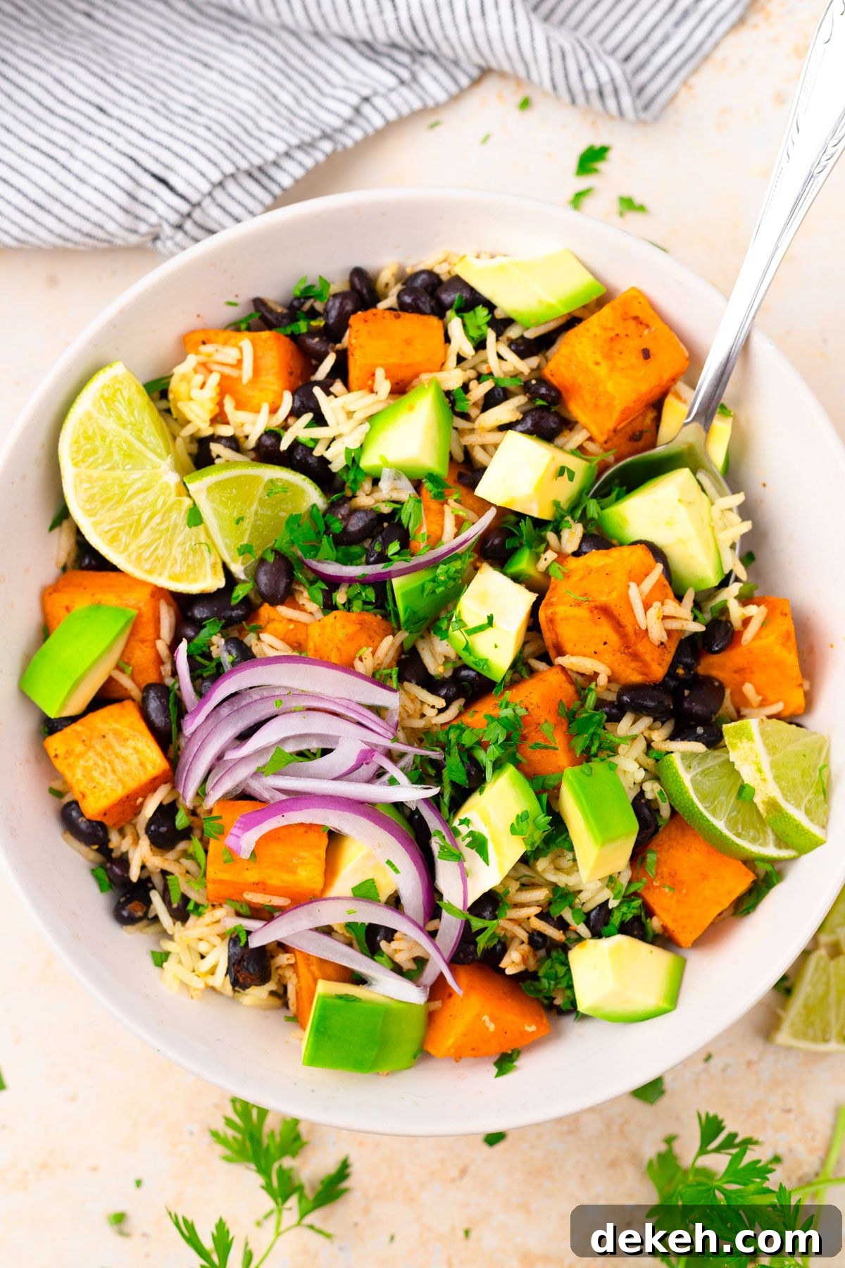 Sweet Potato Black Bean Rice Bowl