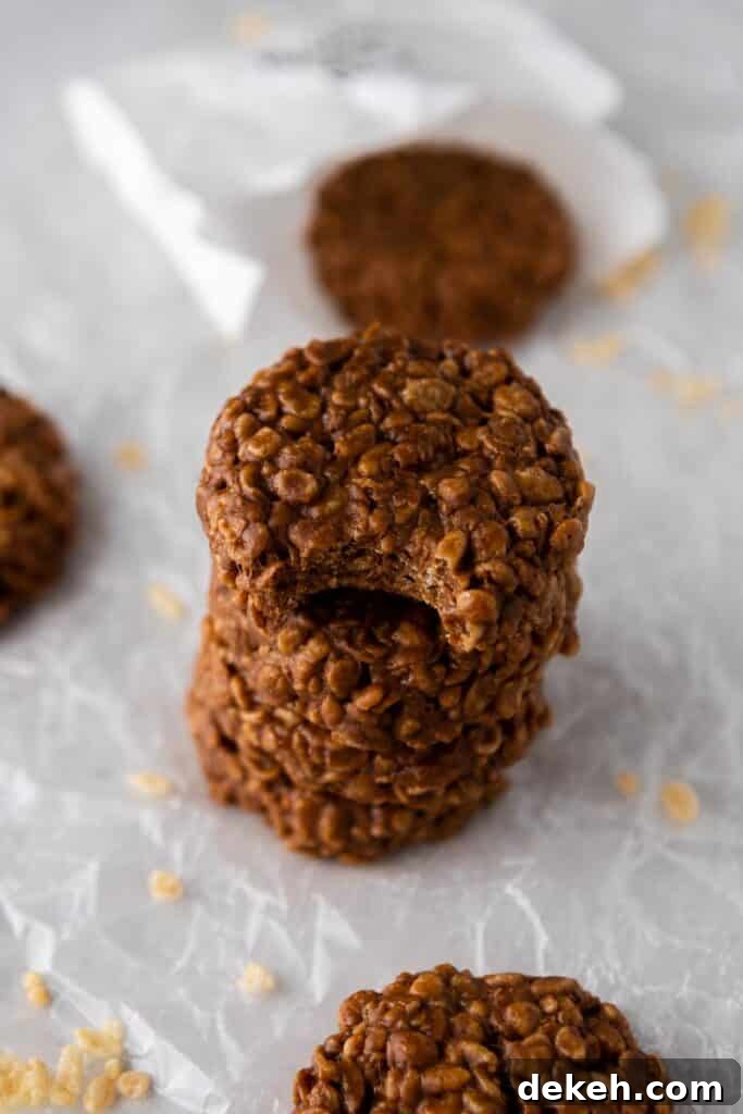 Stack of Crumbl chocolate crunch cookies