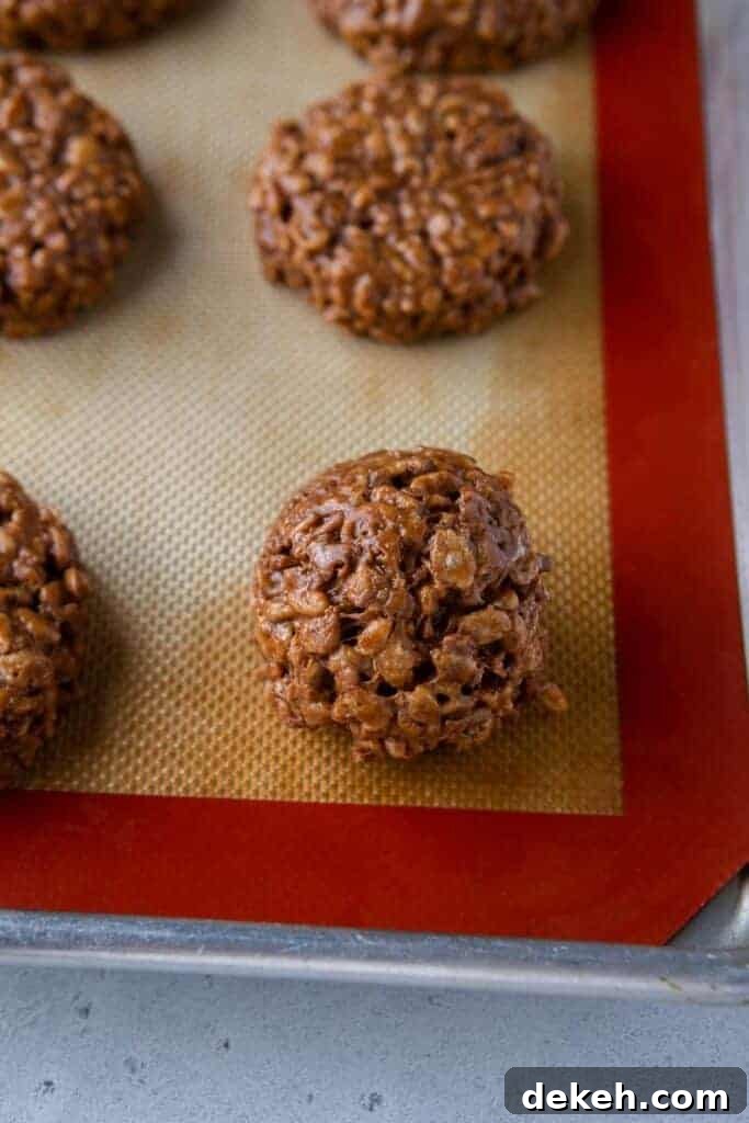 No bake chocolate cookies